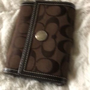 Coach trifold wallet